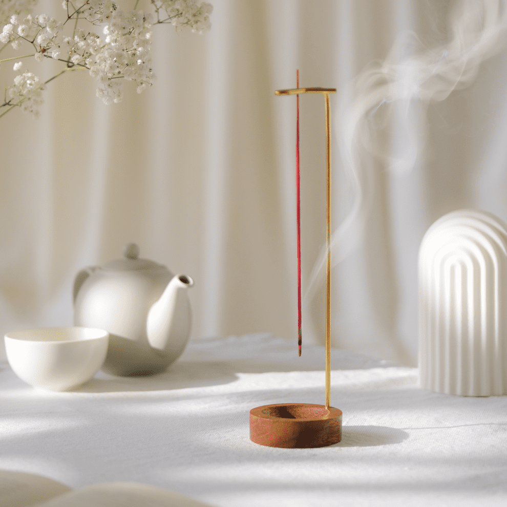"Blossom" Wood Incense Stand