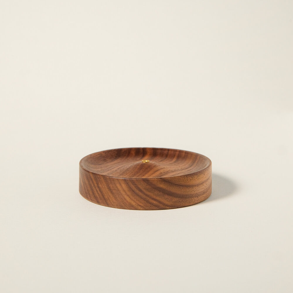 "Moon" Wood Incense Stand
