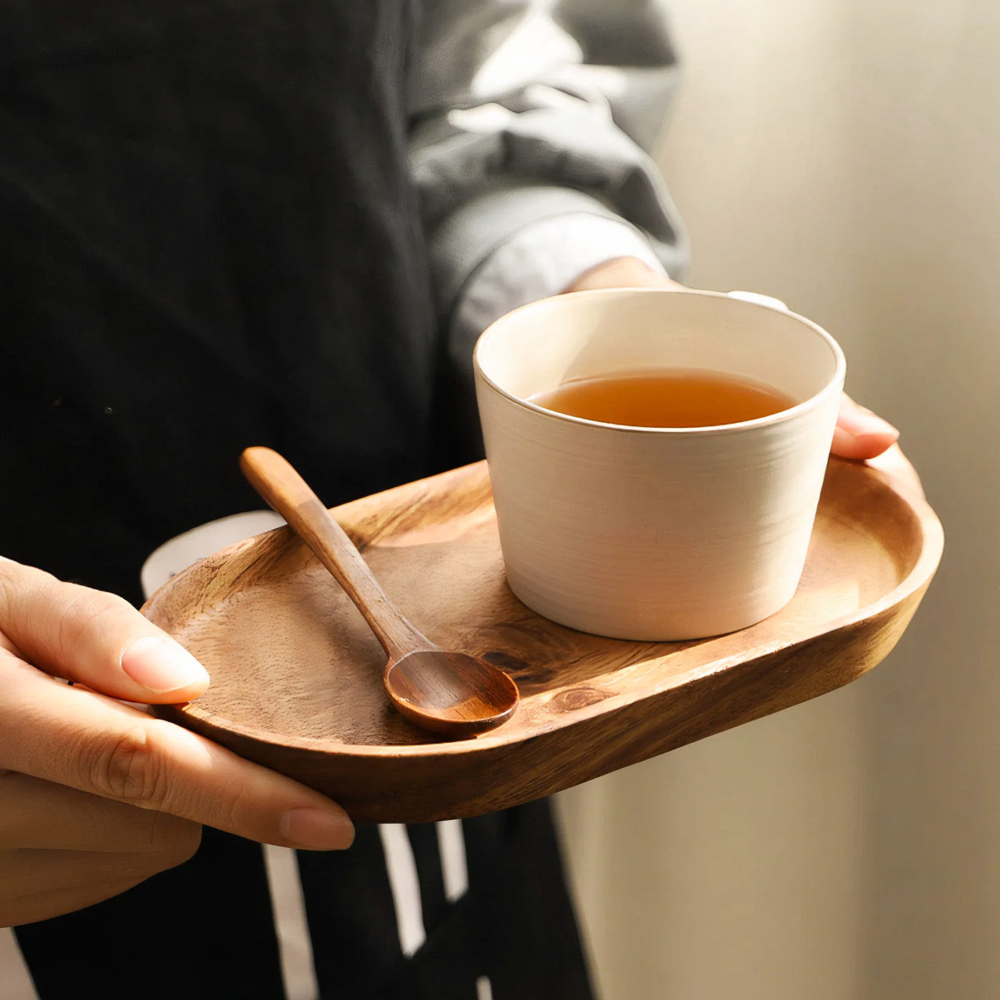 "White Dove" Wood Tray
