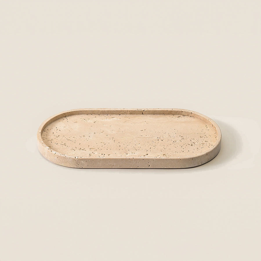 "Vanilla" Travertine Tray