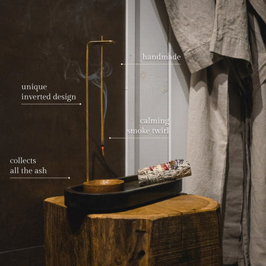 Incense Holder in Wood - Blossom – Soulscape