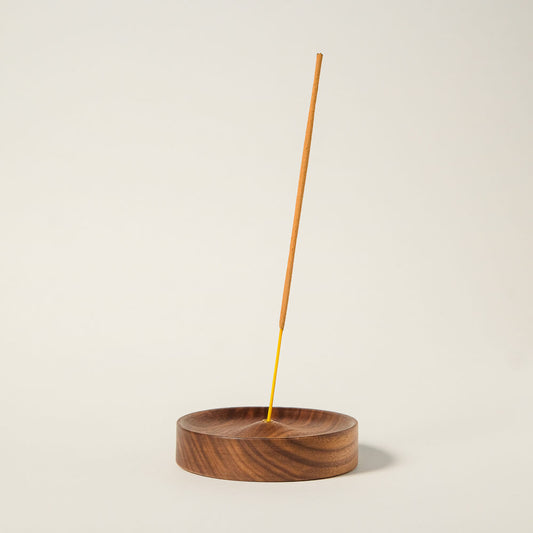 "Moon" Wood Incense Stand