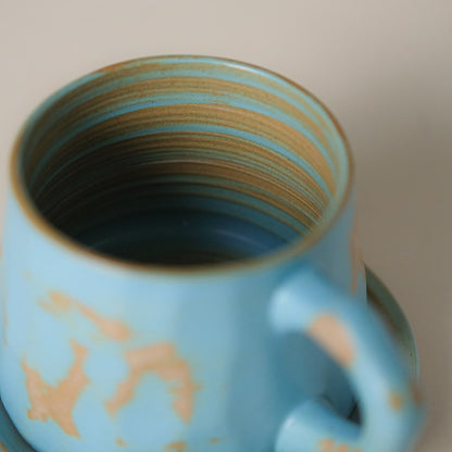 "Fleur" Mugs with Saucers