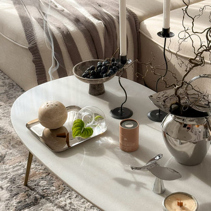 Incense Holder in Travertine - Serenity