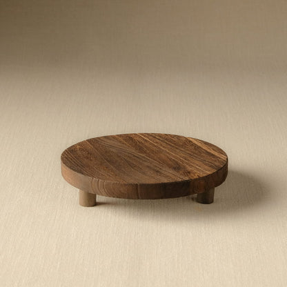 Round Wooden Tray - Sol