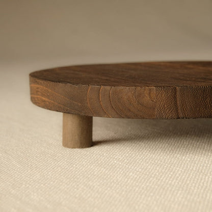 Round Wooden Tray - Sol