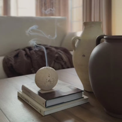 Incense Holder in Travertine - Serenity