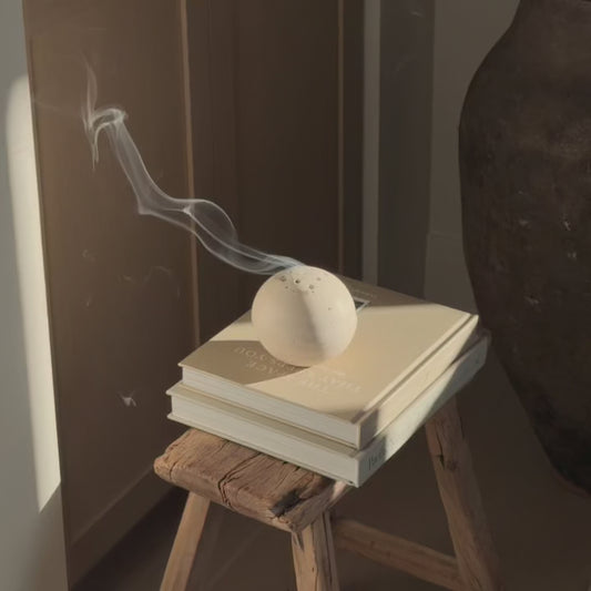 Incense Holder in Travertine - Serenity